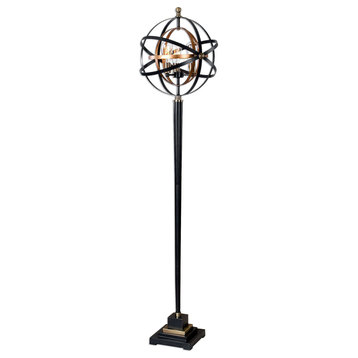 Uttermost 28087-1 Rondure 3 Light 72" Tall Floor Lamp - Dark Oil Rubbed Bronze