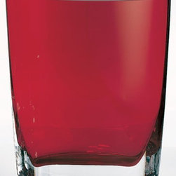 Samantha | Deep Red 8" Vase - Products