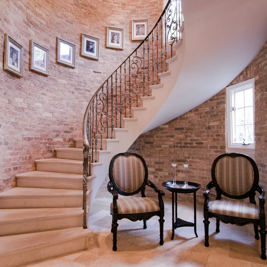Brick-lined Circular Staircase