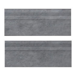 Bardiglio Gray Marble 3/4" Baseboard Molding Honed - Home Decor
