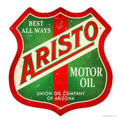 Aristo Motor Oil Metal Shield | Garage Tin Signs | RetroPlanet.com - Novelty Signs