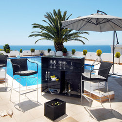 Avantgarde - Pluto bar stool and Pluto bar - Outdoor Pub And Bistro Sets