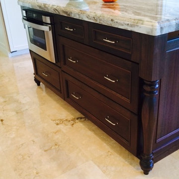 Island with Microwave Drawer