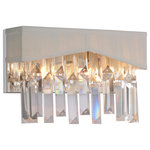 CWI Lighting - CWI Lighting 5674W10C-W Havely 2 Light Wall Sconce With Chrome Finish - CWI Lighting 5674W10C-W Havely 2 Light Wall Sconce With Chrome Finish. Collection: Havely. Finish: Chrome. Dimension(in): 6(H) x 5(W) x 10(L) x 5(Ext). Bulb: (2)40W G9 Bi-Pin Base(Not Included). Max Height(in): 6. Crystals: K9 Clear. Hanging Method/Wire Length: Comes With 6" of wire. CRI: 80. Voltage: 120. Certifications: ETL.