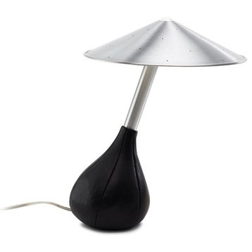 Piccola Leather Lamp, Black