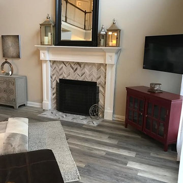 Floor update & fireplace update