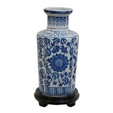 blue and white