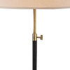 Riley 67.75" 3Way Adjustable Antique Brass/Matte Black Floor Lamp, Bulb Included