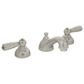 Allura Widespread Two-Handle Bathroom Faucet with Push Pop Drain (1.0 GPM), Satin Nickel