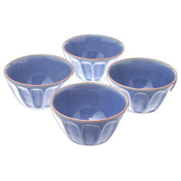 NOVICA Simple Thai And Ceramic Bowls  (Set Of 4)