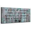 Spoonful Wrapped Canvas Kitchen Wall Art, 24"x48"
