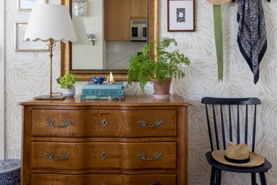 Beach style entryway photo in New York