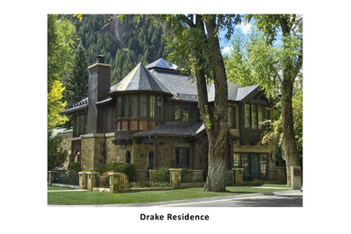 Example of a huge ornate home design design in Denver