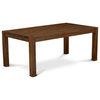 East West Furniture Lismore 7-piece Wood Dining Set in Natural/Black