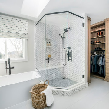 Primary Bathroom with Walk-in Closet