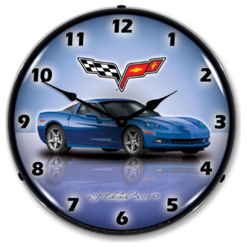 GMRE1112348 C6 Corvette Jetstream Blue Clock