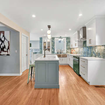 Colorful Transitional Kitchen
