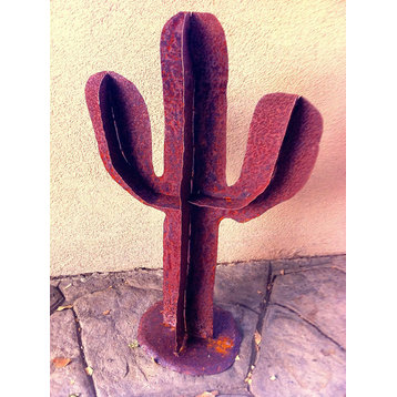 Steel Rustic Cactus Tradional 2' Metal Cactus