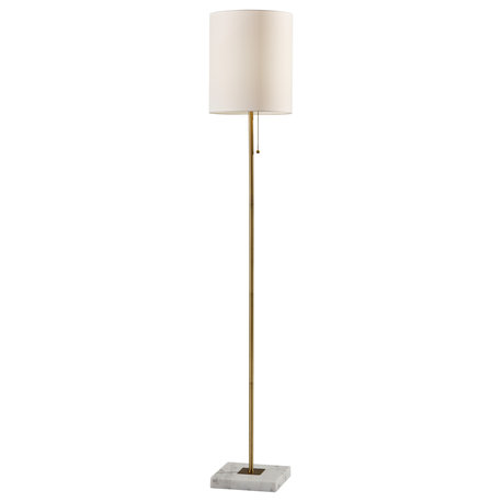 Fiona Flr Lamp- Antique Brass