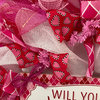 Will You Be My Valentine Handmade Deco Mesh Valentines Day Wreath