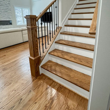 Project #117 | Custom Twist on a Classic L-Shaped Stair