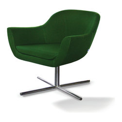 Green Swivel Lounge Armchair by B&T - Armchairs And Accent Chairs