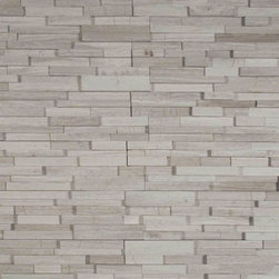 White Oak 3D Honed Ledger Panels - Wall Stone - Siding And Stone Veneer