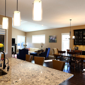 Rich Dark Stained Maple Executive Kitchen