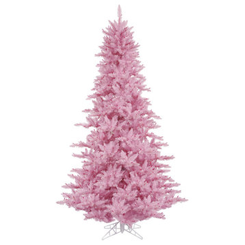 Vickerman Pink Fir Artificial Christmas Tree, Unlit, 7.5'