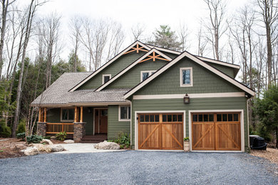 Inspiration for a craftsman exterior home remodel in Other