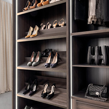 Tecnopolis Free Walk-in Closet Arrangement #3, Presotto Italy