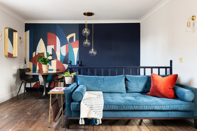 Bohemian living room in London.