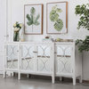 Magnus 72" Mirrored Credenza, White