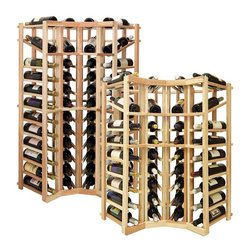 Vintner Series Wine Rack - Individual Bottle Wine Rack - Curved Corner with Disp - Wine Racks