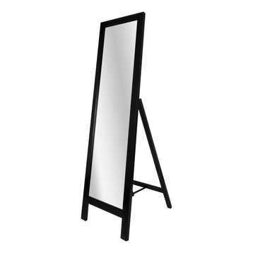 Head West Semi-Gloss Espresso Leaning Accent Mirror - 18x64