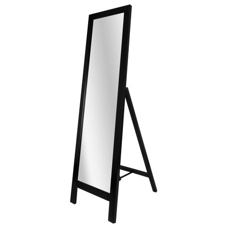 Head West Semi-Gloss Espresso Leaning Accent Mirror - 18x64