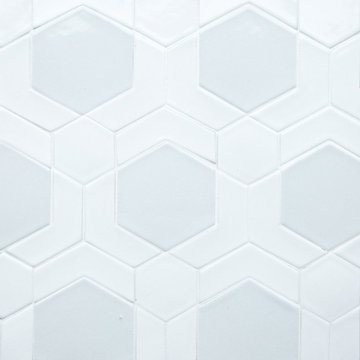 Matador mosaic in Quail gloss, Milk gloss.