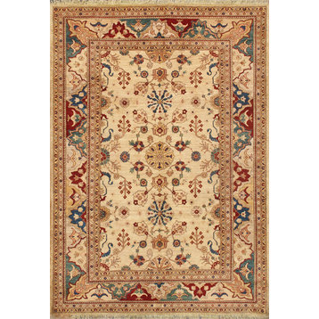 Pasargad Home Nomad Art Sultanabad Collection Hand-Knotted Area Rug, 6'3"x8'9"
