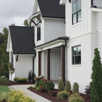 Wake Forest - Full Posts with Base Wraps, Shed Roof Braces and Garage Trellis