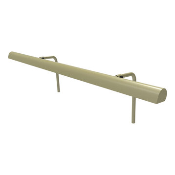 Classic LED Art Lights, Dimmable, Plug-in, Antique Brass, 36"