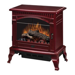 Dimplex Gloss Cranberry Traditional I Electric Stove - Freestanding Stoves