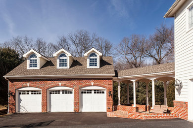 This is an example of a large detached three-car garage in Baltimore.