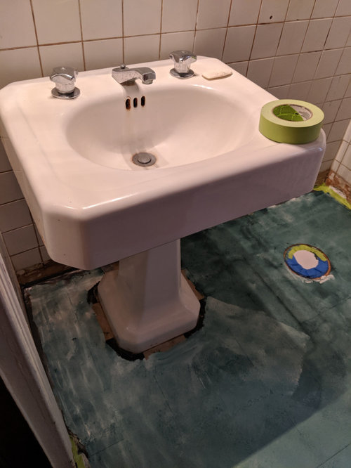 Removing Vintage Pedestal Sink, How To Remove Bathroom Vanity Without Damage