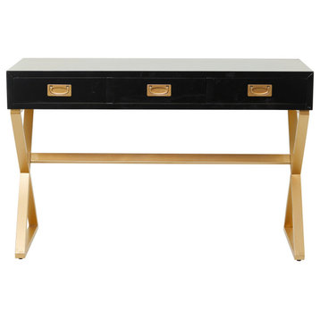 Contemporary Black Wood Desk 560014
