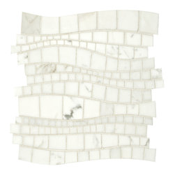 Sinuous Calacatta Gold - Mosaic Tile