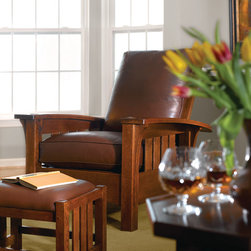 Stickley Bow Arm Morris Chair 89/91-406 - Living Room Chairs