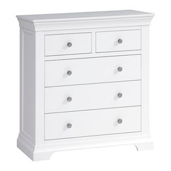 Chantilly White 2+3 Chest - Dressers