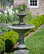 Williamsburg Pineapple Two-Tier Garden Water Fountain, Brown Stone