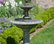Williamsburg Pineapple Two-Tier Garden Water Fountain, Brown Stone