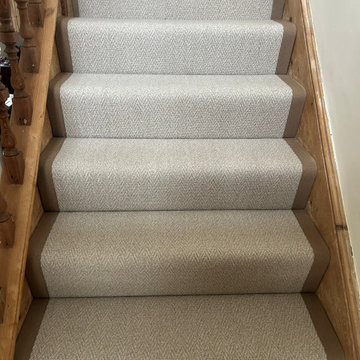 Unnatural Flooring -The Isles - Lundy with Jaspa Woven Binding Elephant Basketwe